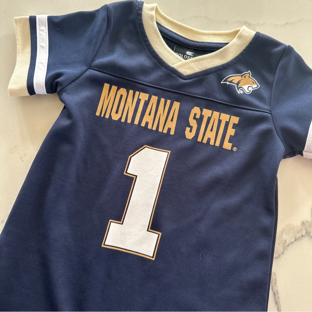 COLOSSEUM Montana Bob Cat BABY NAVY BLUE MAGICAL JERSEY SHORT SLEEVE ONE… - Picture 4 of 6